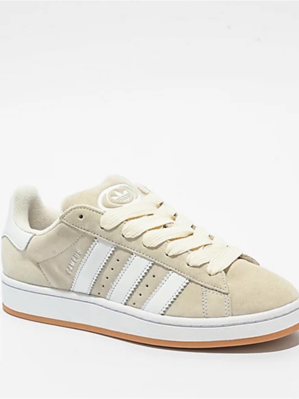 adidas Women's Off-White and White Campus Sneakers